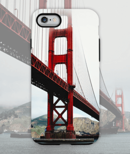 custom phone case with featuring the golden gate bridge