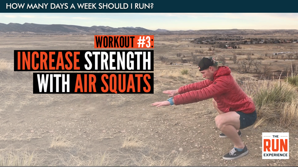 How many days a week should I run? Workout 3 for strength.