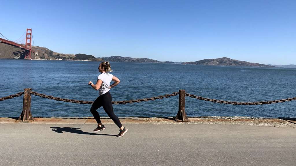 woman running