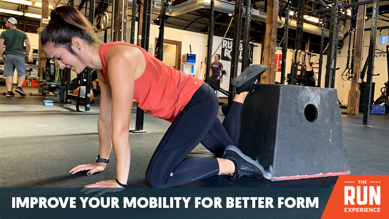 woman doing mobility stretches