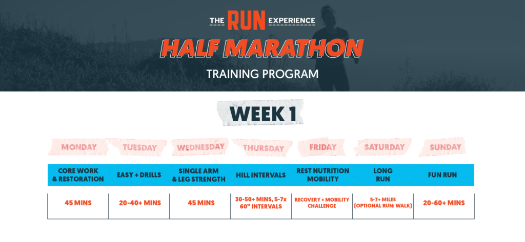half marathon training program